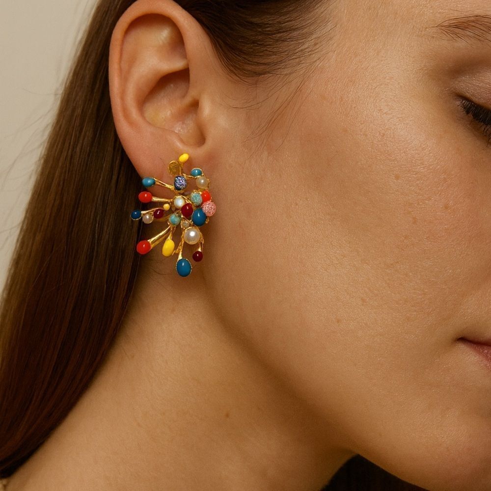 Vintage boho earrings N1020